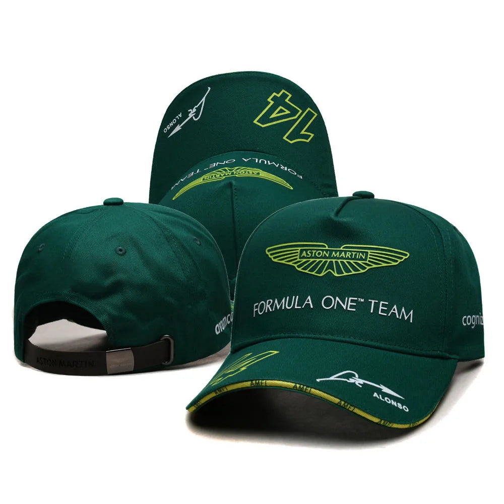 Casquette de baseball Aston Martin F1 Team Fernando Alonso pour homme, casquette à visière pour l'entraînement quotidien, casquette de sport d'extérieur, casquette anti-UV, casquette décontractée pour femme