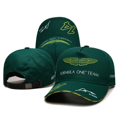 Casquette de baseball Aston Martin F1 Team Fernando Alonso pour homme, casquette à visière pour l'entraînement quotidien, casquette de sport d'extérieur, casquette anti-UV, casquette décontractée pour femme