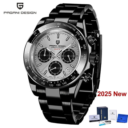 PAGANI DESIGN 2026 New Sport Chronograph Top Brand Luxury Quartz Watch For Men Sapphire crystal  Automatic Date Wrist watch Men