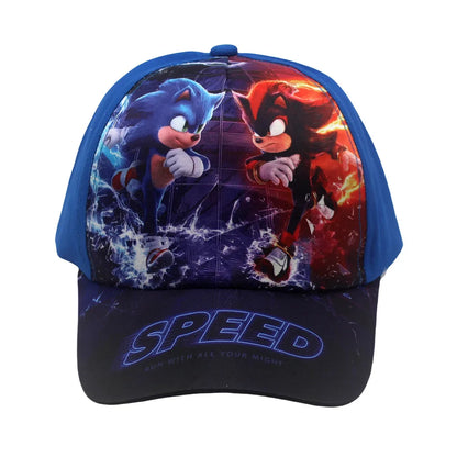 Dernière casquette de baseball ajustable pour enfants Sonic Print 48-54 cm, motif Anime Tails Knuckles, chapeau de soleil Shadow, hérisson bleu, chapeau d'extérieur pour bébé, cadeau