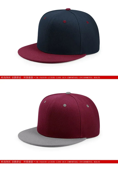 Big Bone Man Plus Size Baseballkappen für Erwachsene, flacher Schirm, Hip-Hop-Fitted-Cap, Herren und Damen, große Kappen, Snapback-Cap, Größe 6 3/4 bis 8