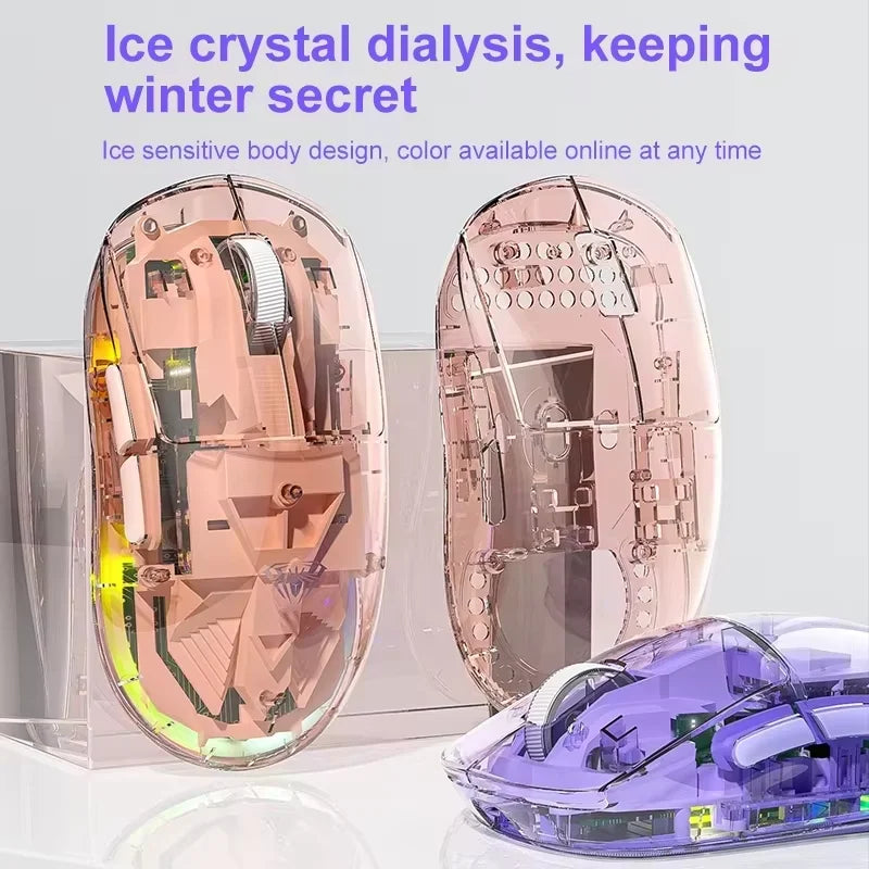 AULA SC660 Wireless Bluetooth Mouse E-sports Mouse Three-Mode Connection Lightweight Mouse Type-C Charging Game Office Girls Boys