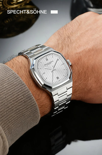 2026 New Luxury Specht & Söhne Watch 37MM Automatic Watches For Men 8215 Movt Sapphire Crystal Stainless Steel 50M Waterproof