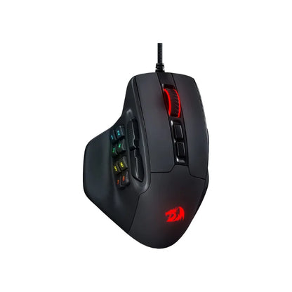 Redragon M811 Aatrox MMO Gaming Mouse, 15 Programmable Buttons Wired RGB Gamer Mouse with Ergonomic Natural Grip Build