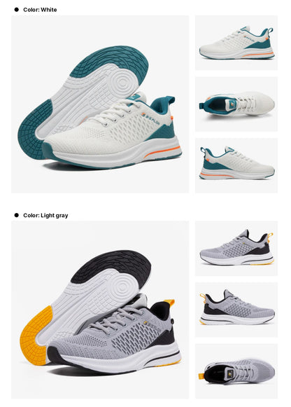 Baasploa Leichte Laufschuhe für Herren – Bequeme Designer-Mesh-Freizeitsneaker für Herren mit Schnürung – Outdoor-Sport- und Tennisschuhe für Herren