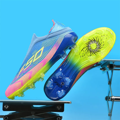 New Men's Soccer Shoes Grass Adult Non-Slip Football Boots Ultralight Sport Indoor Cleats Non Slip Fg Turf Futsal Comfortable