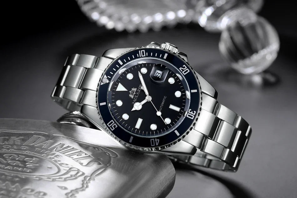 Automatic Mens Watch Mechanical Movement Stainless Steel Gold Silver Green Red Dial Date Strong Luminous Luxury Watches