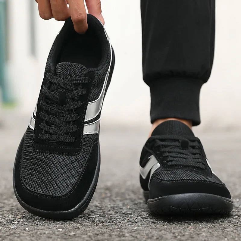Moški čevlji s širokim prstnim delom, modni supergi, novi čevlji z mehko podplatjo in širokim kopitom, čevlji za prosti čas, unisex mrežasti čevlji za hojo bos, Tenis De Hombre