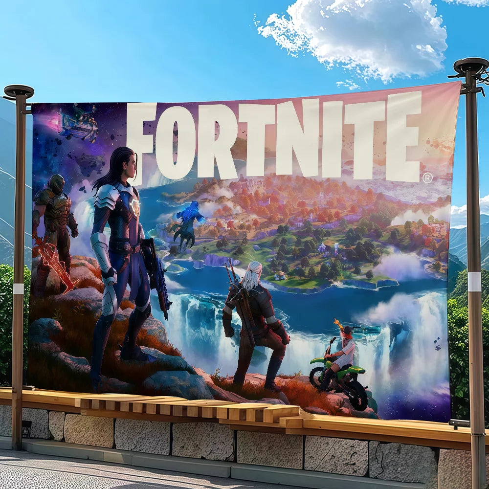 Adventure game F-FORTNITE flag Suitable For Party Club Outdoor Interior Wall Art Decoration Banner Gift
