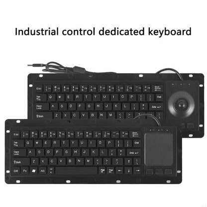 1pc Industrial USB Touches Board Keyboards with Touchpads and High Durability for Medicals and Security Systems