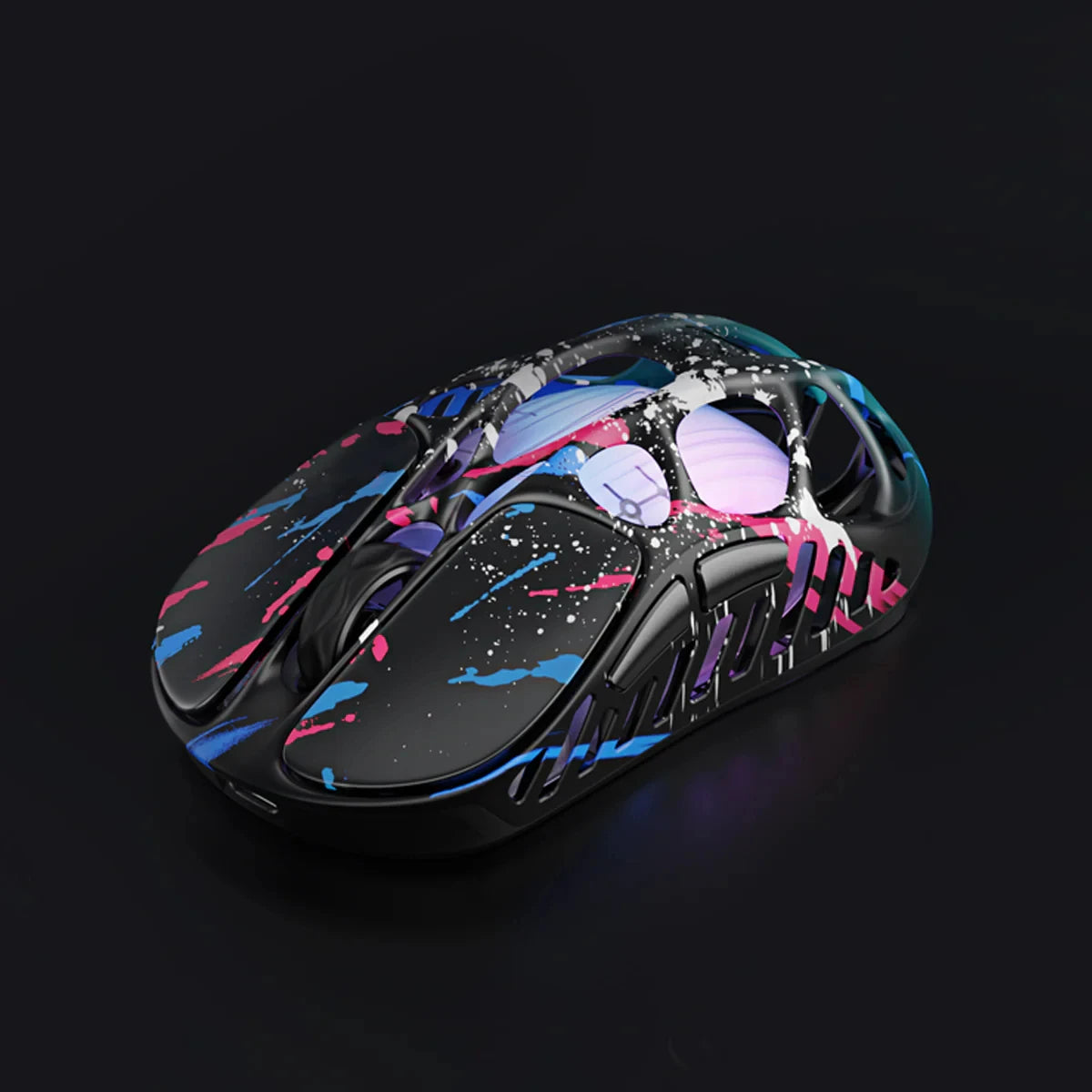 GravaStar Mercury X Pro trådlös gamingmus med tri-mode, 8K-mottagare, lätt magnesiumlegering, lång batteritid, RGB-gaming
