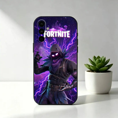 R-Royales F-Fortnites Game Phone Case Black Silicone Soft For Samsung Galaxy A73,A72,A71,A70,A53,A52,A51