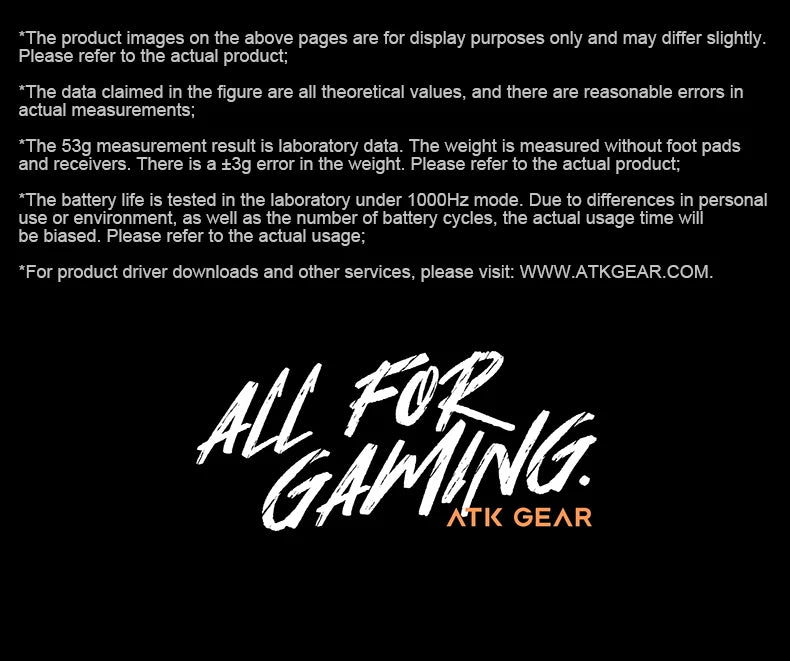 ATK Dragonfly A9 Ultra draadloze gamingmuis PAW3950 ultralicht tri-mode ergonomische e-sports gamermuis voor FPS A9 SE Plus