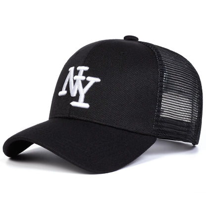 Unisex Letter Embroidery Baseball Net Caps Spring and Summer Outdoor Adjustable Casual Hats Sunscreen Hat Sports Cap