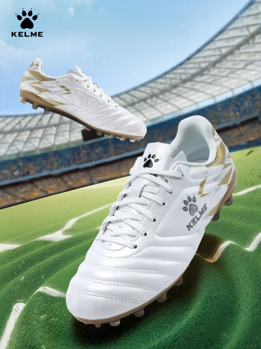 Kelme Men's MG Football Shoes Youth Short Nail Football Shoes Professional Competition Training Shoes Girls' Football Boots