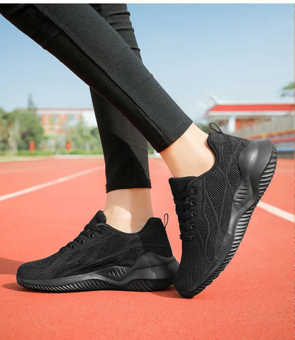 Zapatillas de running para mujer, zapatillas deportivas informales transpirables, ligeras, para gimnasio y deporte al aire libre, cómodas