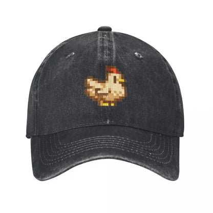 Stardew Valley Kycklingar Baseballkeps derbyhatt lyxiga kepsar rolig hatt födelsedag Herrkepsar Damkepsar