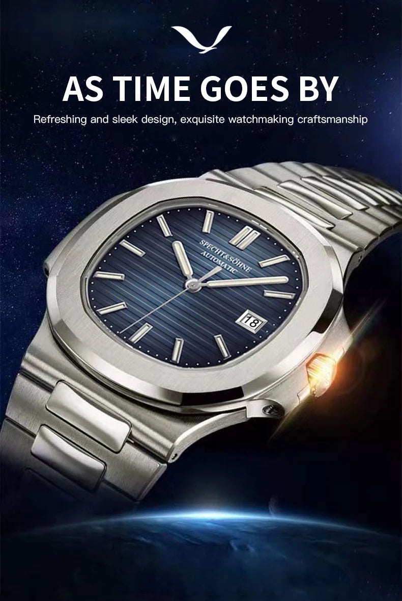 Specht & Söhne New Arrivals Fashion Automatic Mechanical Watches For Men Luminous Dial 42MM Steel Waterproof Classic 5711 Watch