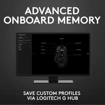 Logitech G502 HERO vysoce výkonná drátová herní myš, senzor HERO 25K, 25,600 DPI, RGB, nastavitelné závaží, 11 tlačítek, myš pro PC/Mac