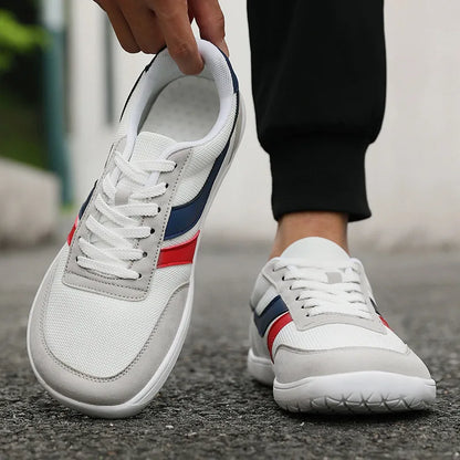 Moški čevlji s širokim prstnim delom, modni supergi, novi čevlji z mehko podplatjo in širokim kopitom, čevlji za prosti čas, unisex mrežasti čevlji za hojo bos, Tenis De Hombre