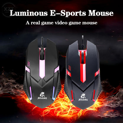 USB Wired Mini Gaming Mouse 1000 DPI Optical 3 Button RGB USB Wired Mouse for PC Desktop Laptop Computer Gamer