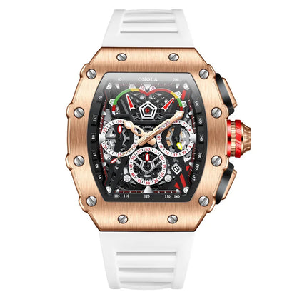 ONOLA 6827 Fashion Sports Quartz Men's Watch Waterproof Luminous Calendar Chronograph Watches for Men Relogios Masculino Часы
