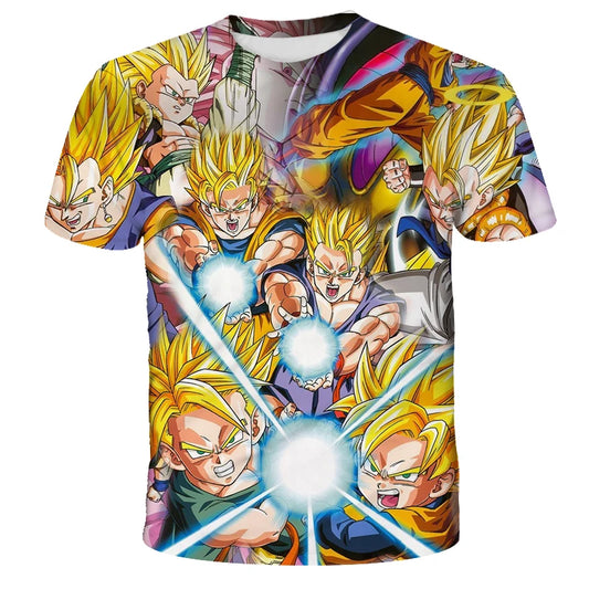 Muške majice Dragon Ball Z majica za dječake dječja odjeća ljetni kratki rukav dječje majice s crtanim motivom gornji dijelovi majica za dječake