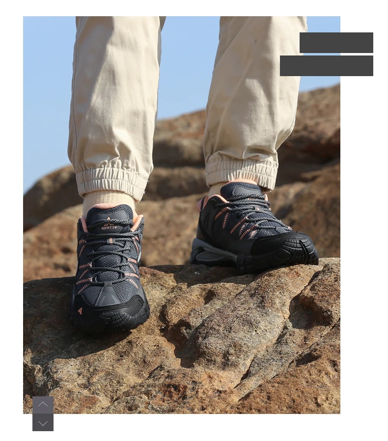 HUMTTO planinarske cipele za žene, otporne na habanje, ženske sportske cipele za vanjske aktivnosti, tenisice na vezanje za penjanje i trekking, model 110609B