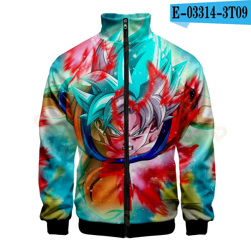 Dragon Ball 3D Print Zipper Hoodie Cool Fashion Men/Women/Kids Long Sleeve Hoodies Sweatshirt Casual Cosplay Jacket Clothes