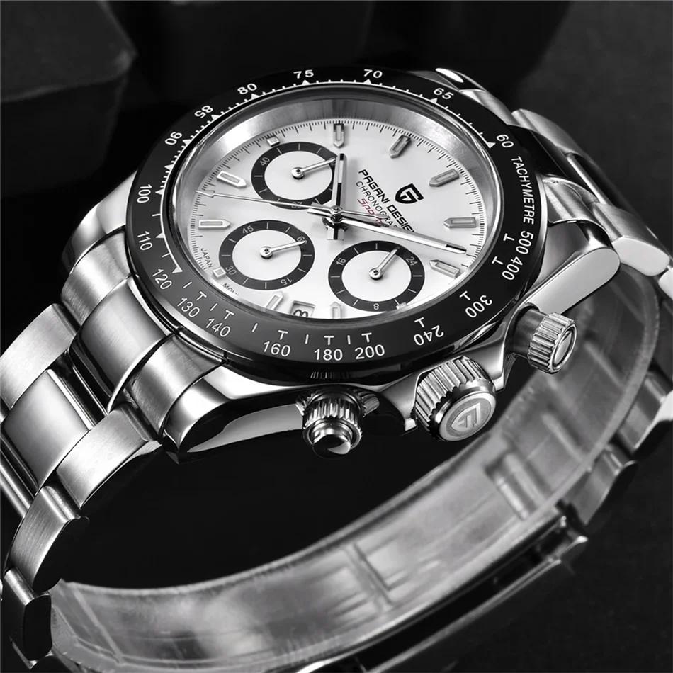 Novo PAGANI DESIGN PD1644 Relógio de Luxo para Homem em Quartzo com Data Automática, Cronógrafo Desportivo de Pulso, Impermeável 100m, Presente para Homem