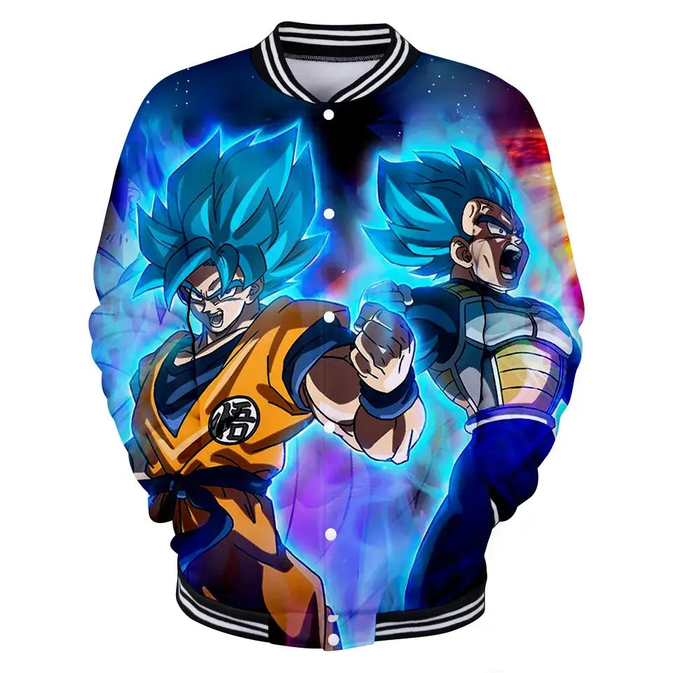 Dragon Ball Goku Kanji Symbol Men Zipper Hoodie Cartoon Japan Anime Women Sweatshirt 2025 New Fashion Children Jackets Coat, produit gaming premium Fraquane