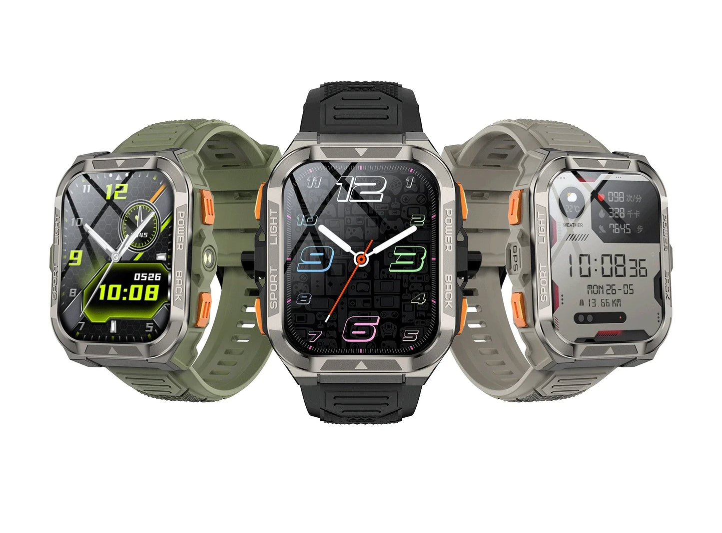 Blackview W80 Pro AI GPT Smart Watch, Precise GPS, 900mAh Battery, 1.43" AMOLED, Flashlight, Waterproof Sport Watch Men & Women