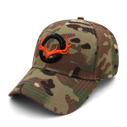 KOEP - Nouvelle casquette de baseball camouflage - Casquettes de pêche pour hommes - Chapeau de chasse camouflage pour les activités de plein air - Chapeau de jungle - Casquette de randonnée avec tête de cerf en 3D