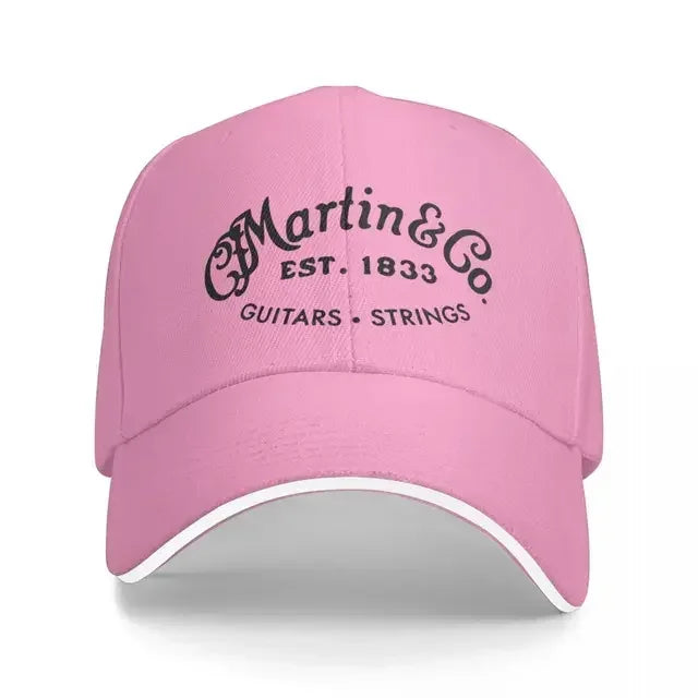 Casquette de baseball Martin Guitar Black Design authentique, streetwear, bonnets d'hiver pour femme et homme