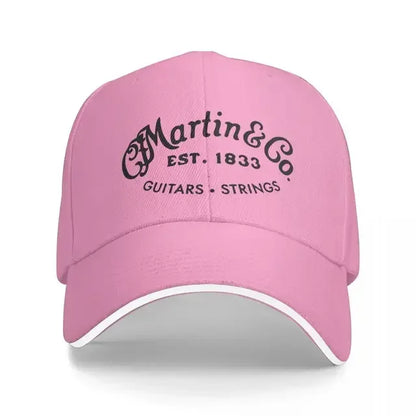 Casquette de baseball Martin Guitar Black Design authentique, streetwear, bonnets d'hiver pour femme et homme
