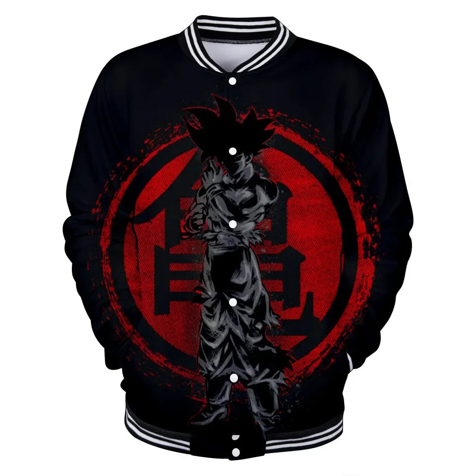 Dragon Ball Streetwear Baseball Uniform for Men Women Son Goku Adults Costumes Jackets Spring Fall Coat Cardigan Sweatshirt Gift