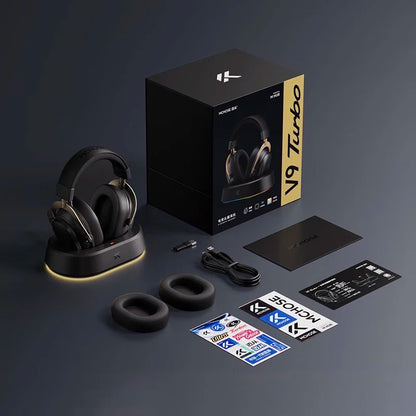 MCHOSE V9 Turbo Wireless Charging Gaming Headset Over-Ear Four-Mode with Microphone Professional Esports Headphones