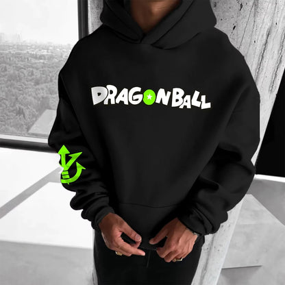 Φούτερ με κουκούλα 2026 Φθινόπωρο Χειμώνας Dragon Ball Retro Gym 100% βαμβάκι με τύπωμα Broly, oversized fitness streetwear για άνδρες, γυναίκες, ενήλικες και παιδιά
