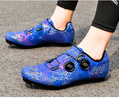 Scarpe da ciclismo professionali per bici da strada da uomo da gara con chiusura automatica, scarpe da ciclismo da donna con tacchetti SPD