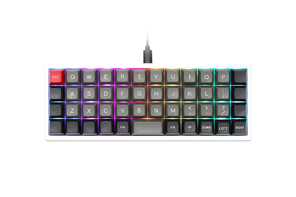CSTC40 40 RGB 40% hot Swappable Mechanical Keyboard PCB Programmed VIA VIAL software Macro Firmware rgb switch type c planck