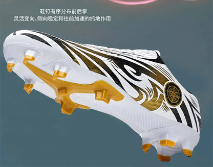 Scarpe da calcio originali da uomo, scarpe da allenamento, scarpe da calcio per bambini antiscivolo da esterno con tacchetti lunghi, scarpe da futsal da uomo, taglie 32-45