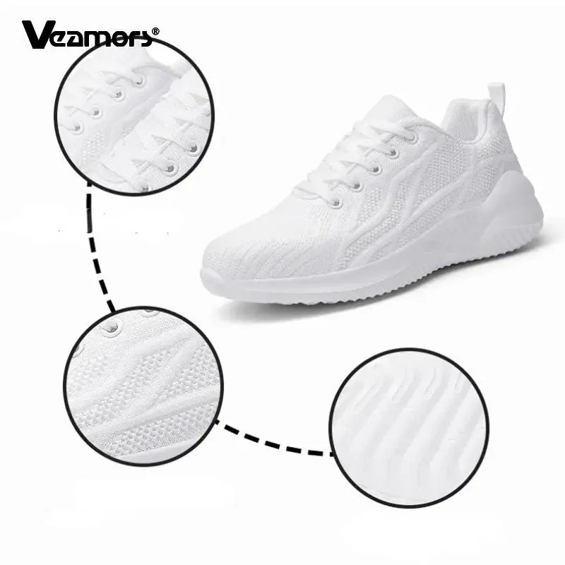Zapatillas de running para mujer, zapatillas deportivas informales transpirables, ligeras, para gimnasio y deporte al aire libre, cómodas