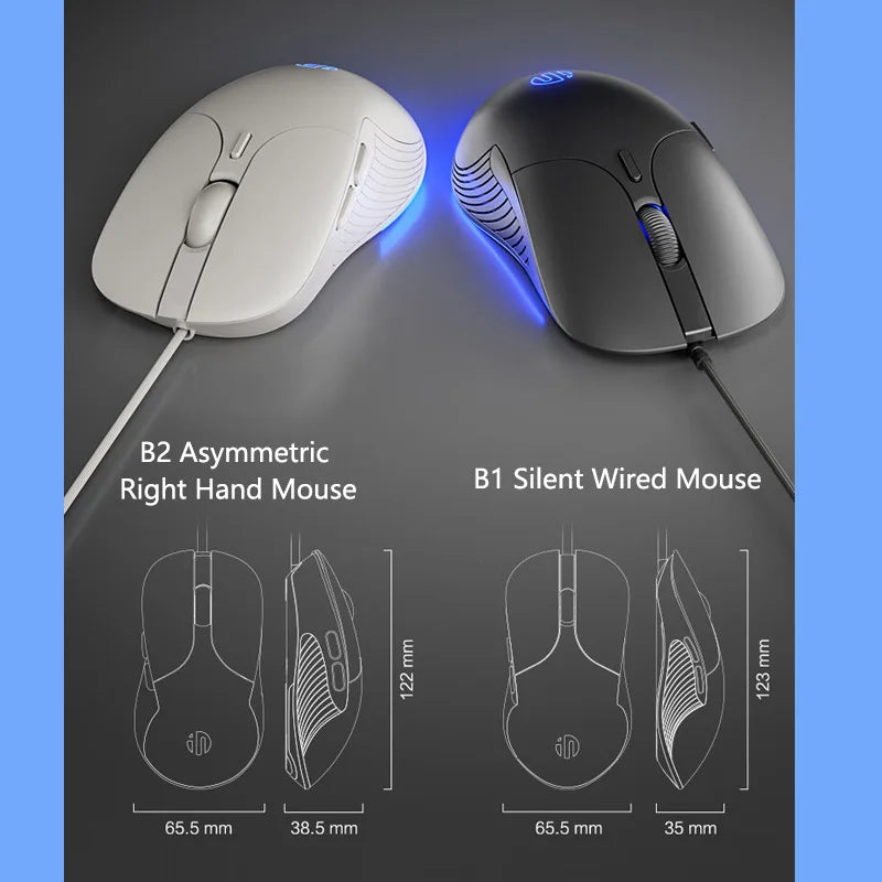 INPHIC B1 USB Wired Mouse, Silent Office Gaming Mouse for PC and Laptops