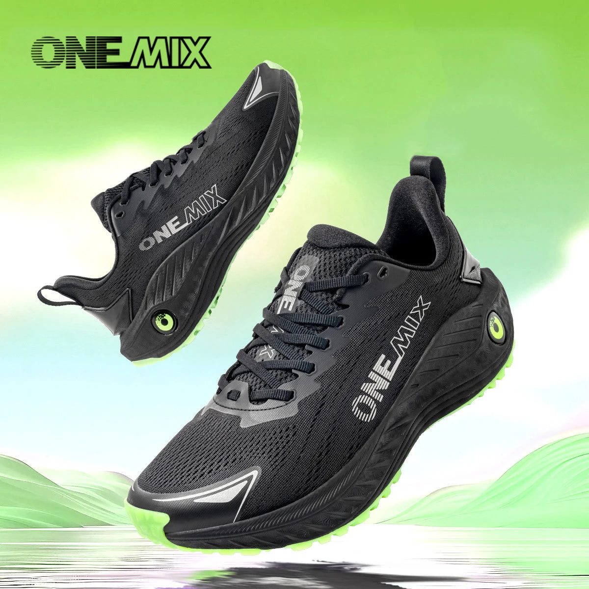 ONEMIX Autumn Sneakers Breathable Jogging Shoes Men Lightweight Women Sport Sneaker Men Gym Shoes Outdoor Male Sports Shoes