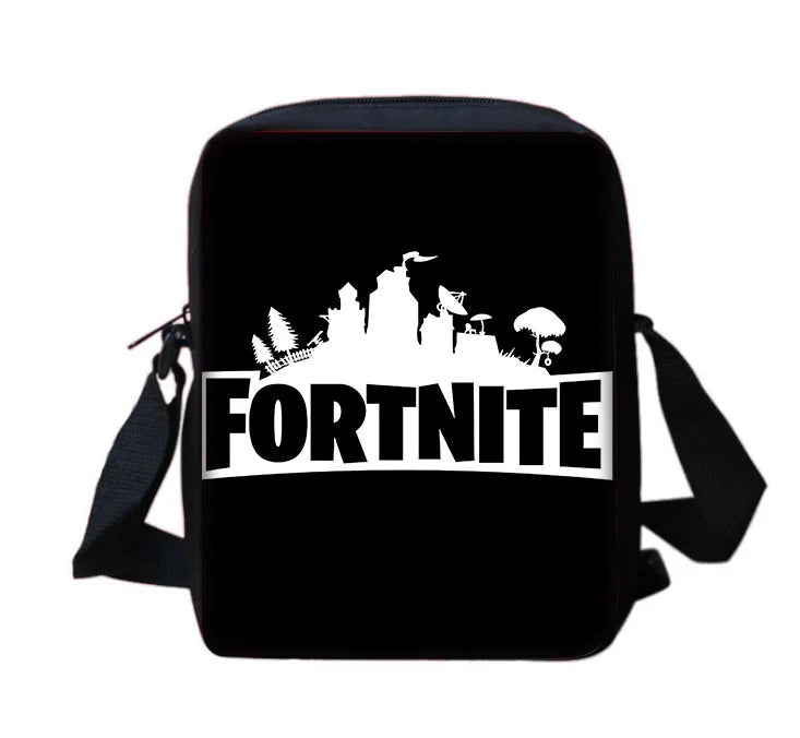 New Game Fortnite Child School Backpack with Shoulder Bag and Pencil Bags, School Bags for Boys and Girls, Best Gift