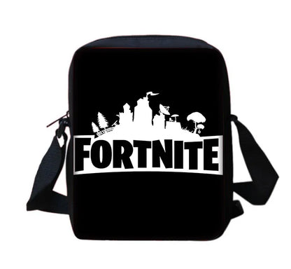 New Game Fortnite Child School Backpack with Shoulder Bag and Pencil Bags, School Bags for Boys and Girls, Best Gift