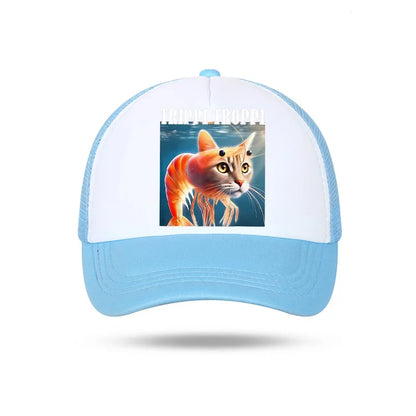 Casquette de baseball italienne Brainrot pour enfants, casquette décontractée pour garçon, chapeaux de sport pour enfants, chapeaux de soleil Tung Sahur Tralalers Shark, bonnet ajustable, cadeau pour homme