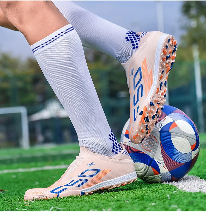 New Men's Soccer Shoes Grass Football Boots Ultralight Sport Comfortable Indoor Cleats Non Slip Fg Turf Futsal Adult Non-Slip