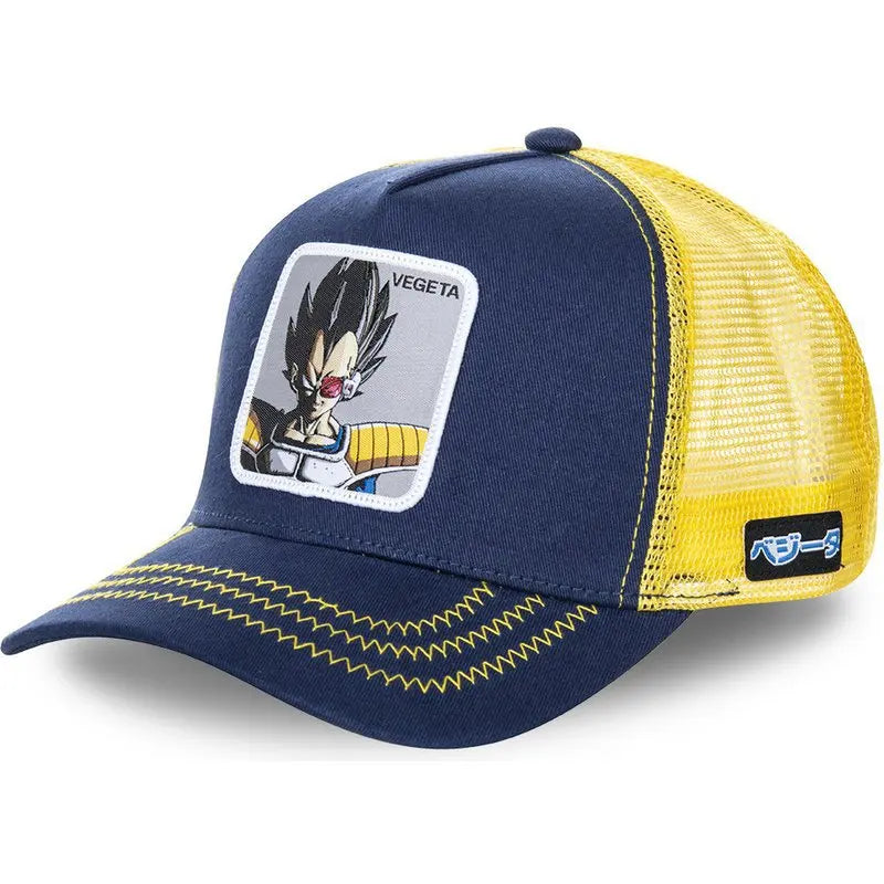 Dragon Ball Son Goku-Kappe, Sommer-Reisekappe mit Schirm, Herren-Kappe mit Stickerei, Hip-Hop-Mesh-Kappe, Sonnenvisier, Baseballkappe, Outdoor-Sport