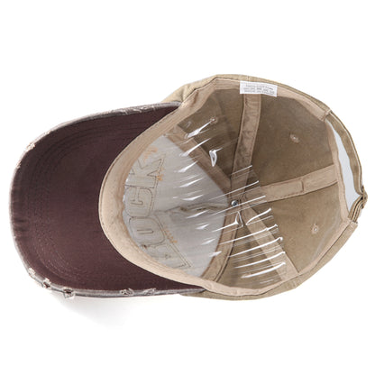 Boné de basebol em algodão com bordado ROCK de alta qualidade para homem e mulher, boné snapback Gorras para desporto ao ar livre e proteção solar